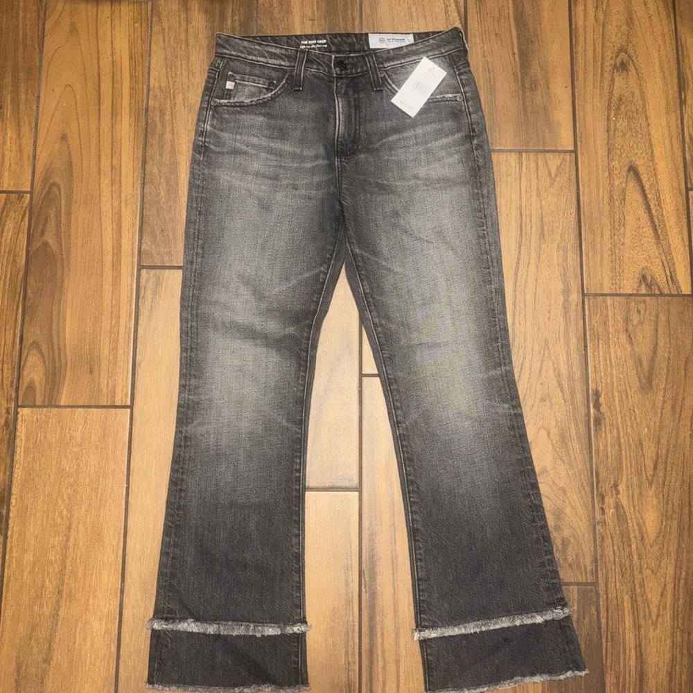 AG Women's Black Flare Jeans